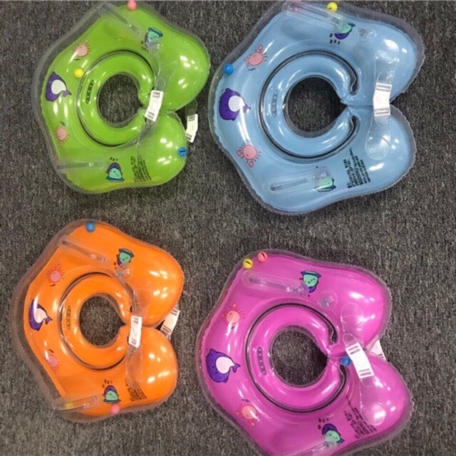 Phao cổ tập bơi có chuông và tay cầm - Smart Baby