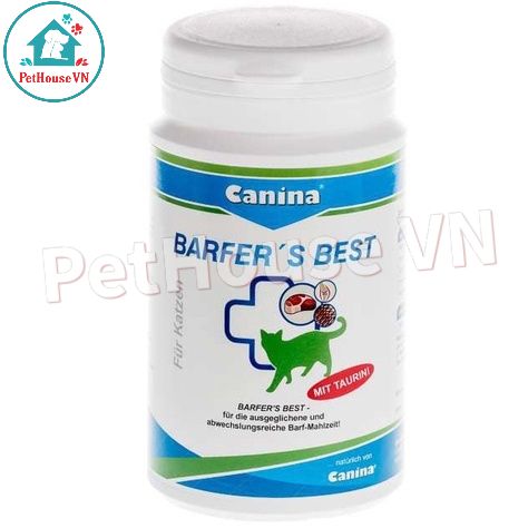 KHOÁNG CANXI CHO MÈO Hộp 180g Khoáng Canxi Cho Mèo CANINA Barfers Best