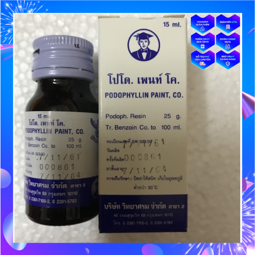 ✅[CHÍNH HÃNG] SẢN PHẨM DUNG DỊCH PODOPHYLLIN 25% 15ML