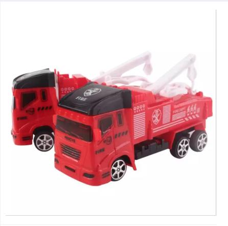 Xe cần cẩu đỏ đồ chơi cho bé chạy bánh trớn