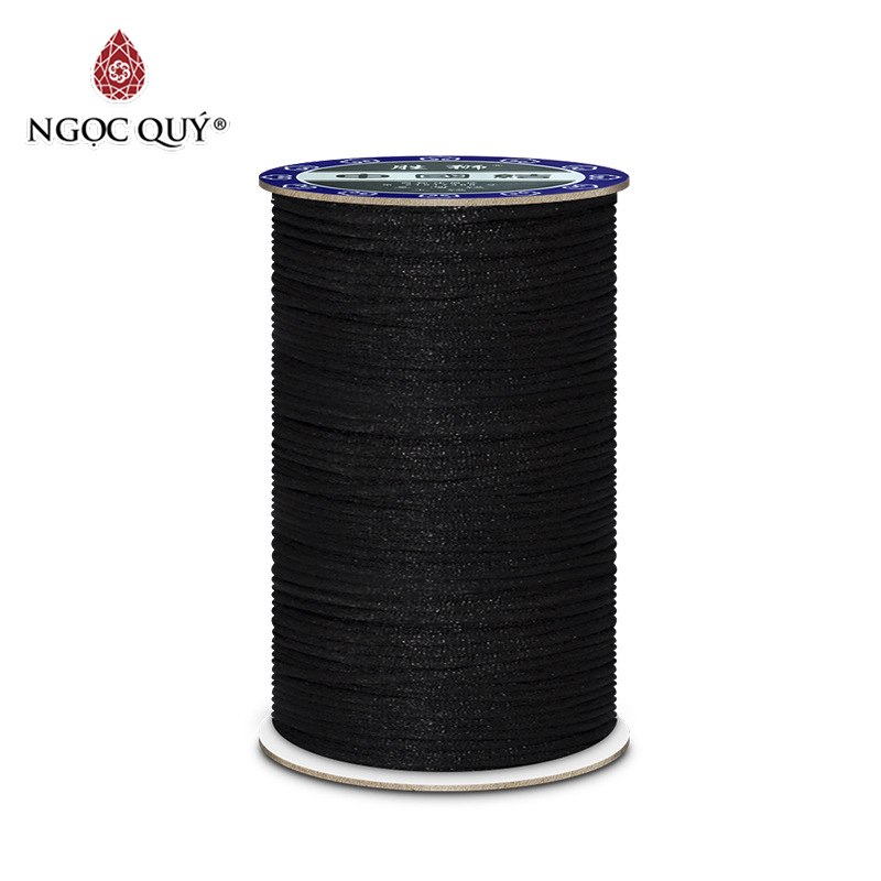 [HCM]Bó dây tim bóng 2mm handmade - Bó dây vải dù bóng 2mm handmade Ngọc Quý Gemstones