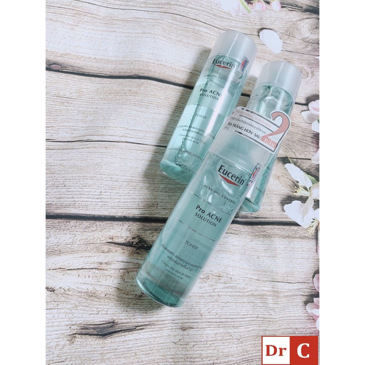 Toner Eucerin ⚜️CHÍNH HÃNG⚜️ Nước Hoa Hồng Eucerin Pro Acne Solution cho da dầu mụn 200ml