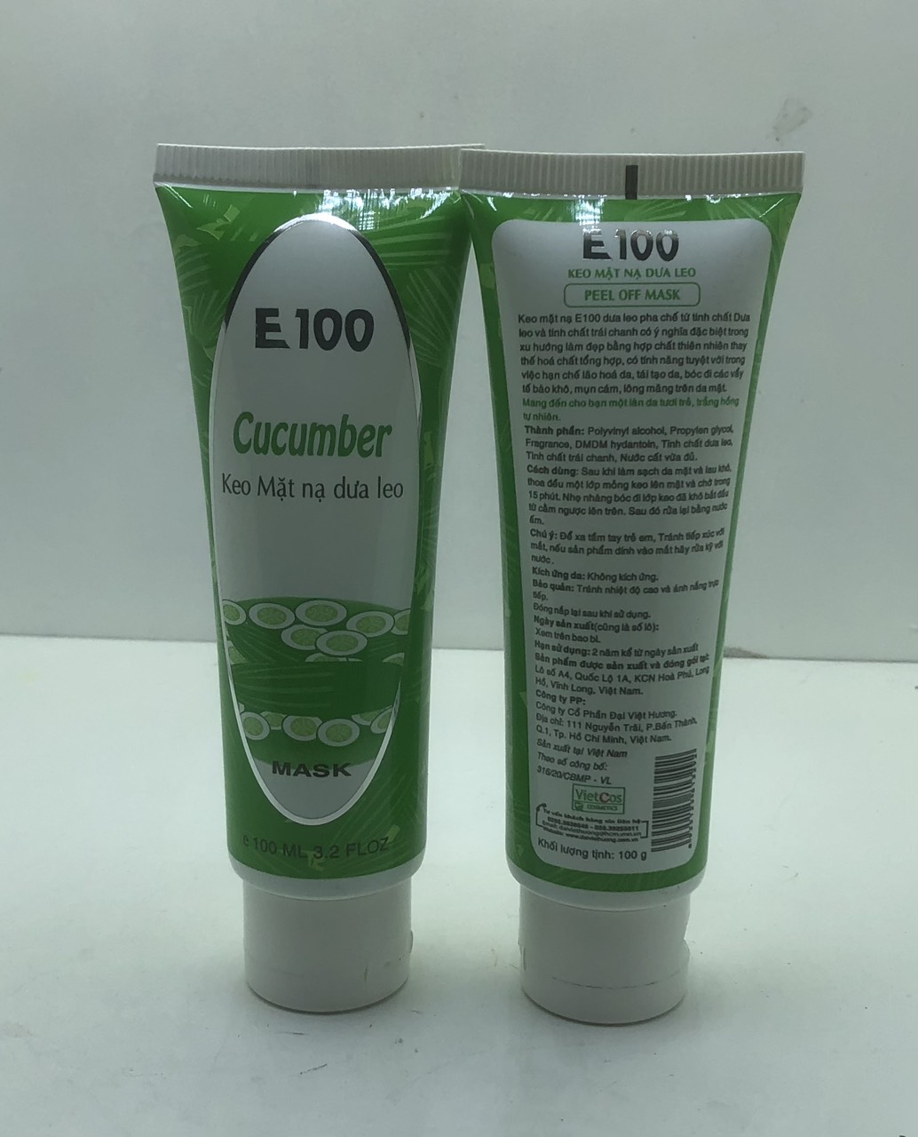 Gel lột mặt nạ dưa leo E100