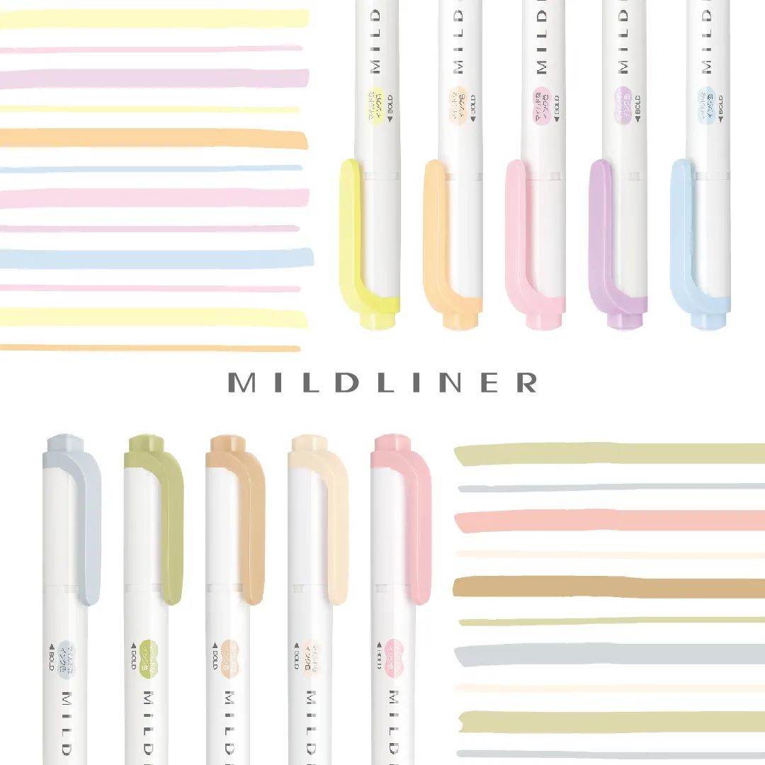 Bút đánh dấu hai đầu Zebra mildliner Nhật Bản