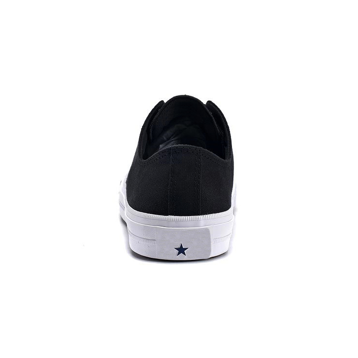 [HCM]Giày Sneaker Vải Canvas CK2 Cổ Thấp Nam Màu Đen