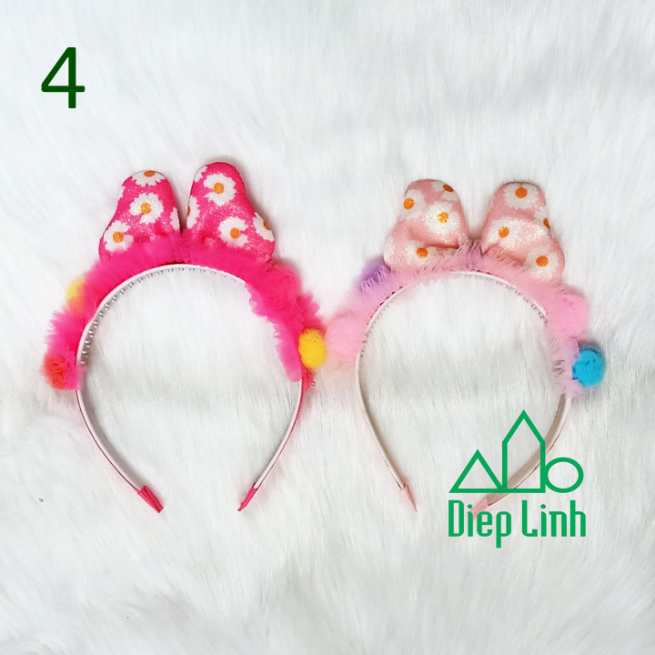 [HCM]Băng đô nữ bờm tóc cho bé gái phụ kiện tóc nơ Hàn Quốc cài tóc, Cài tóc Happy Birthday sang trọng cho nữ