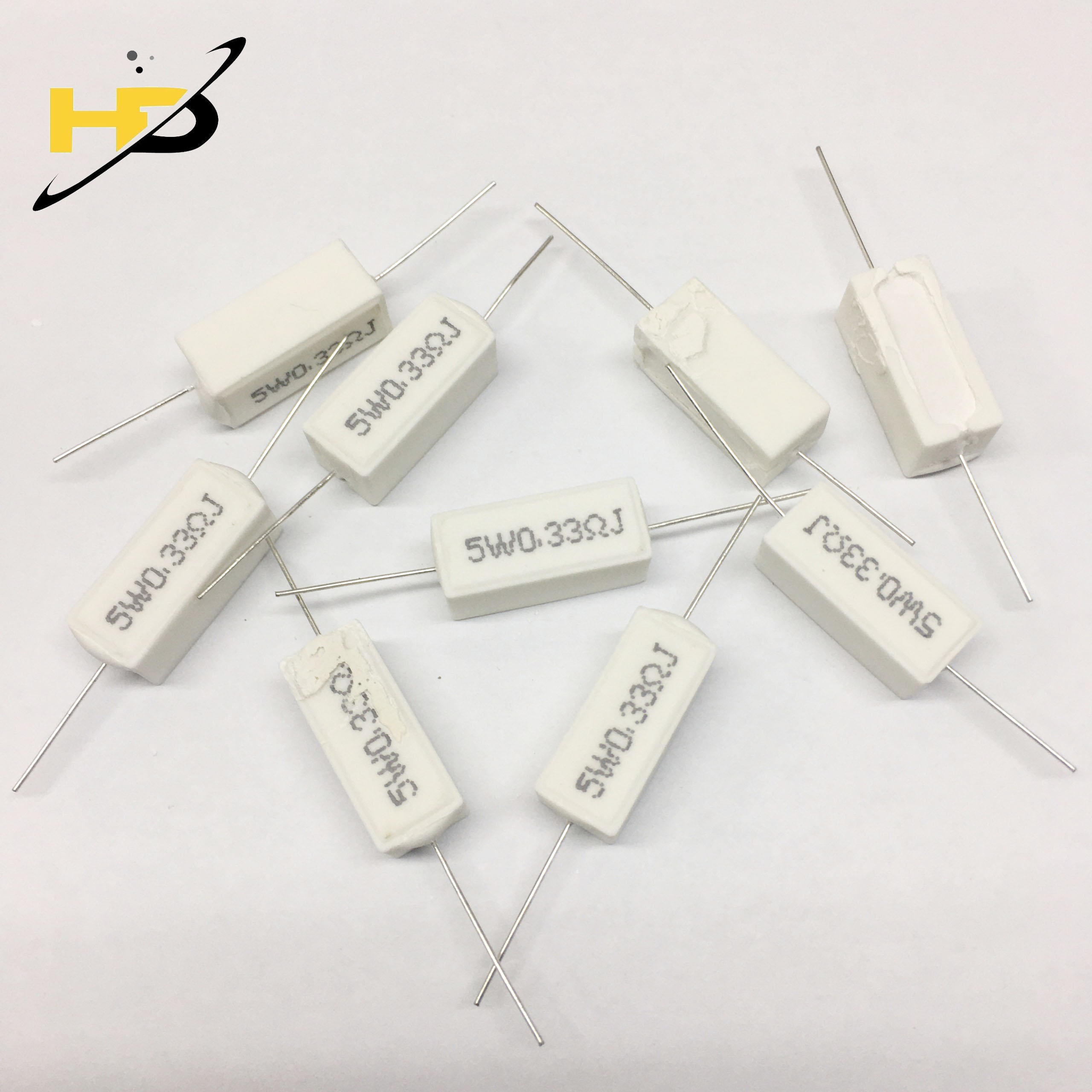 Điện Trở Sứ 5W 0.33RJ-Combo 10 Con