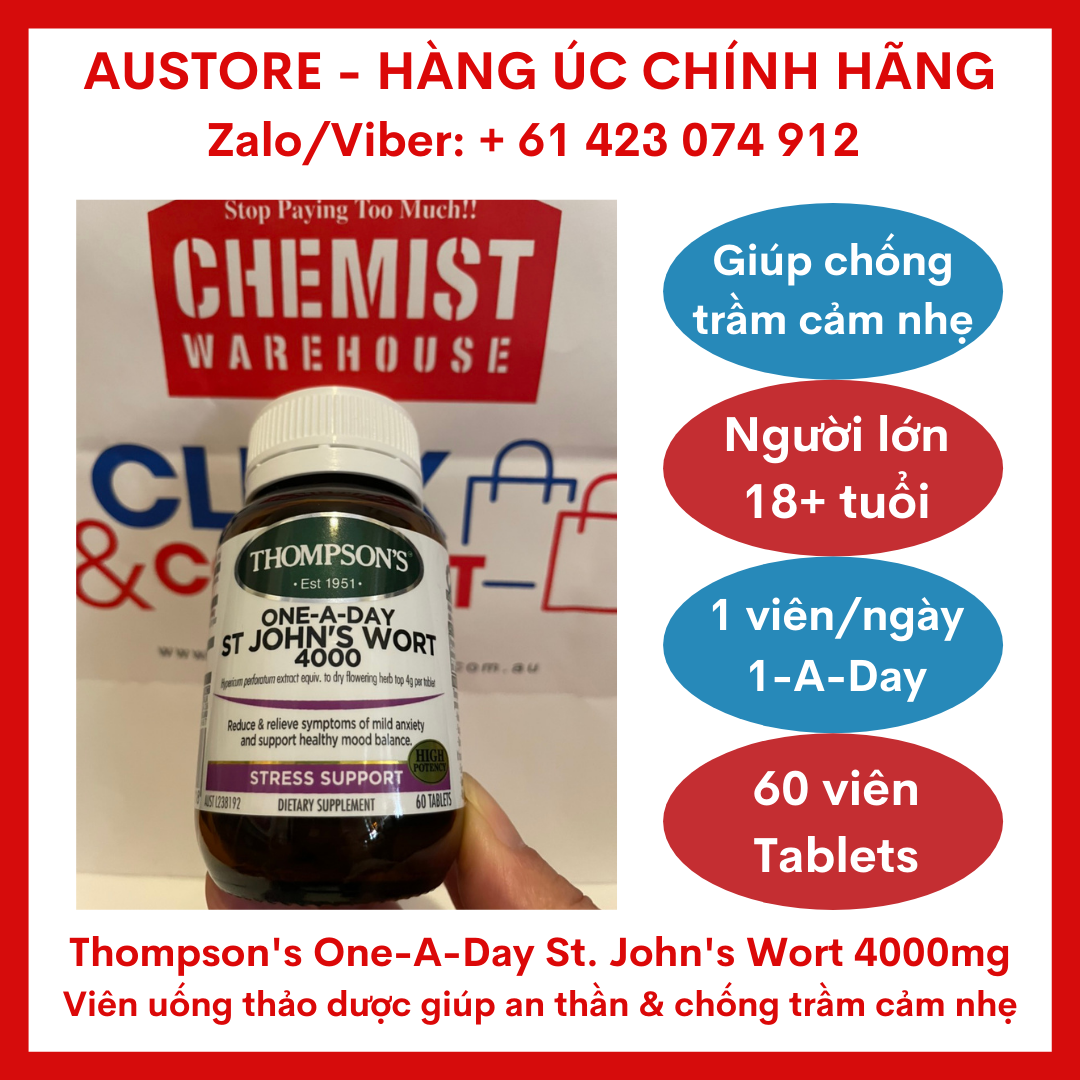 Thompson s One-A-Day St. John s Wort 4000mg 60 Tablets