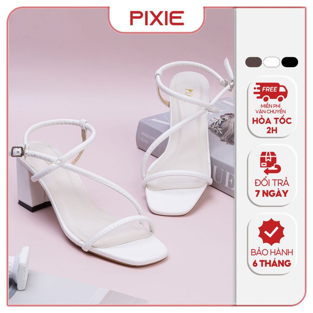 Giày Sandal Cao Gót 6cm Quai Mảnh Pixie H059