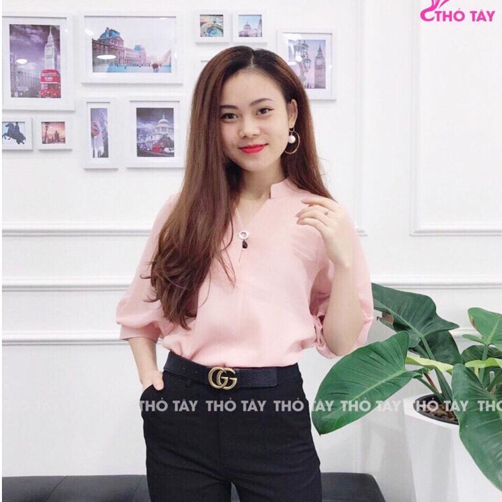 Áo Sơ Mi Nữ, Chất Voan, Kiểu Hàn Quốc Đẹp (Đủ Màu)