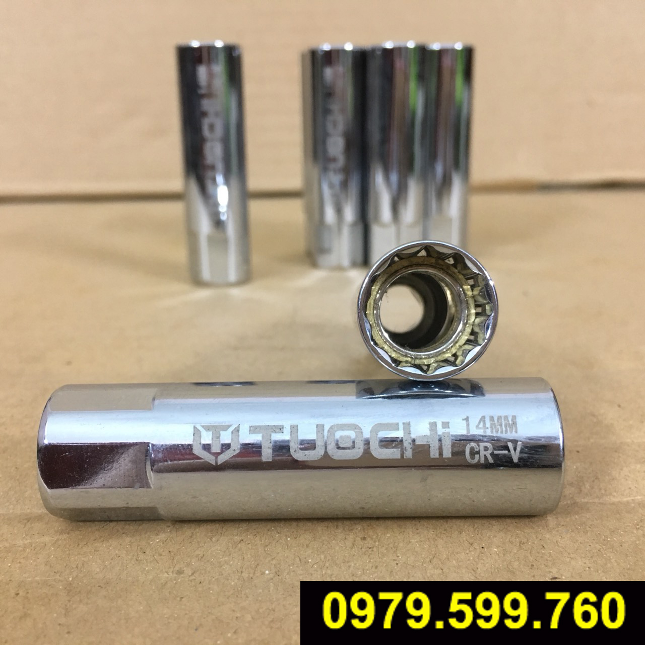 Khẩu mở bugi 14 + 16 mm có nam châm từ tính