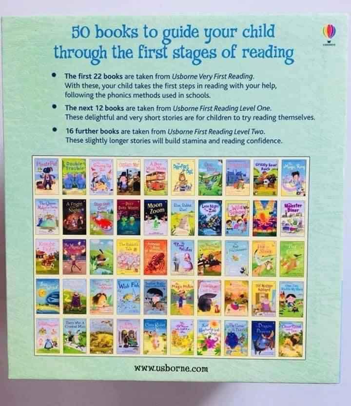 Usborne My First Reading Library (Usborne xanh 50 quyển tặng file mp3) | Nhập Khẩu