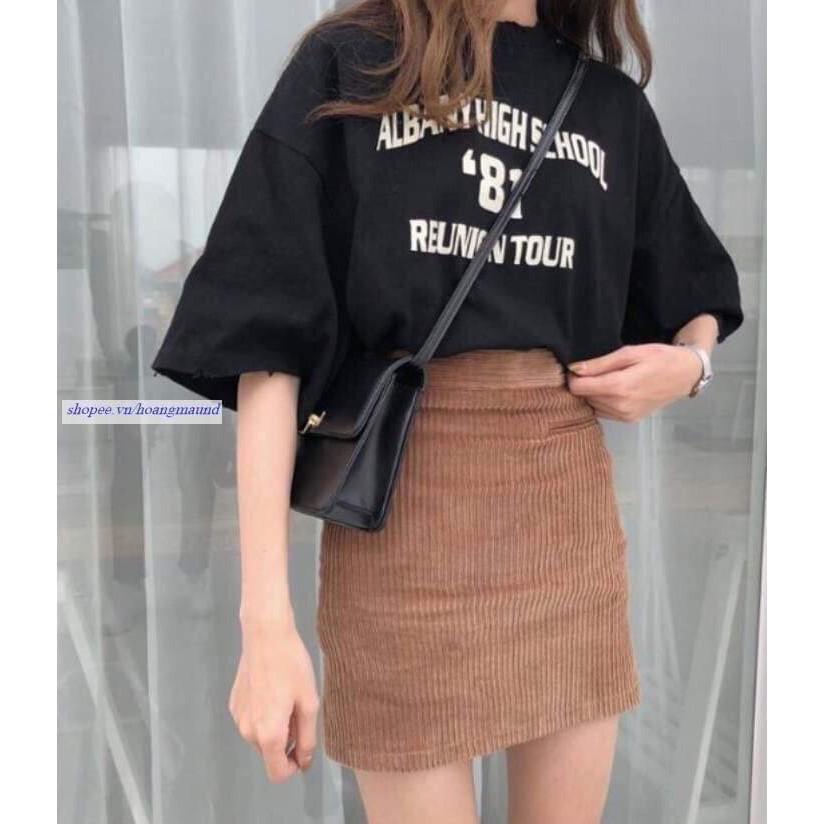 Áo thun tay lỡ Albany số 81 MVA1201