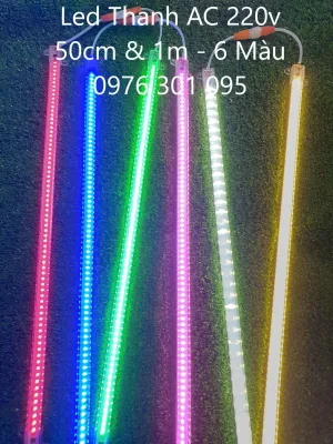 Đèn Led Thanh 50cm Nguồn AC-220V [6 Màu]