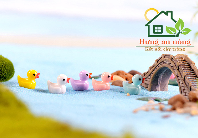 TT18 - sét 10 vit màu mini trang trí tiểu cảnh