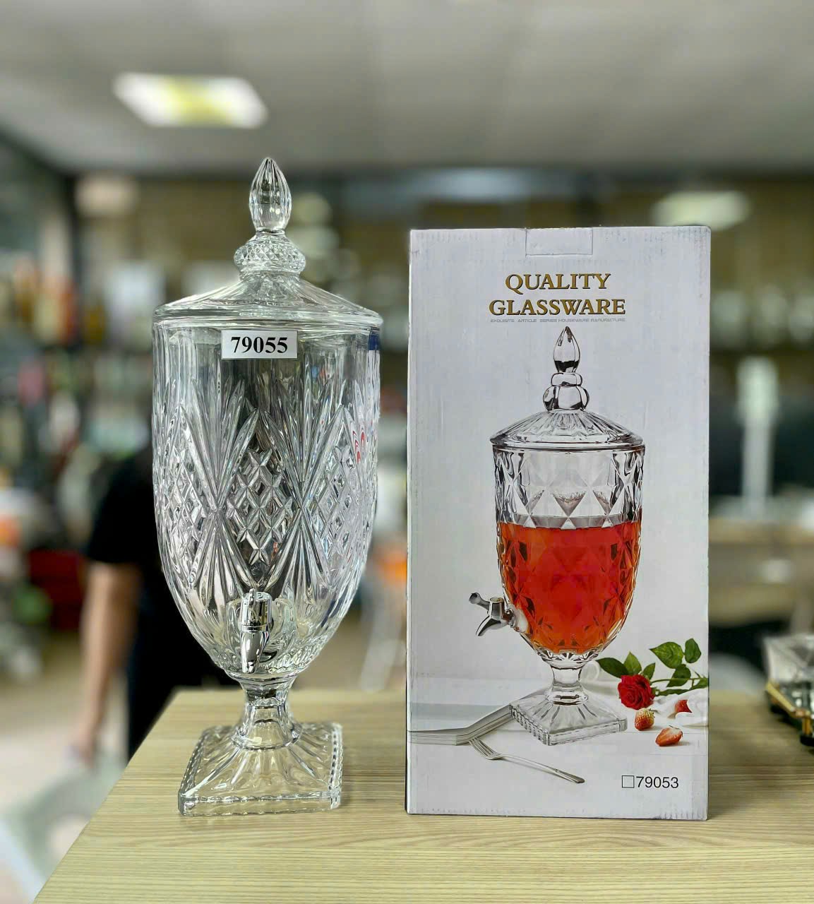 Bình Thủy Tinh Có Vòi 5 Lít