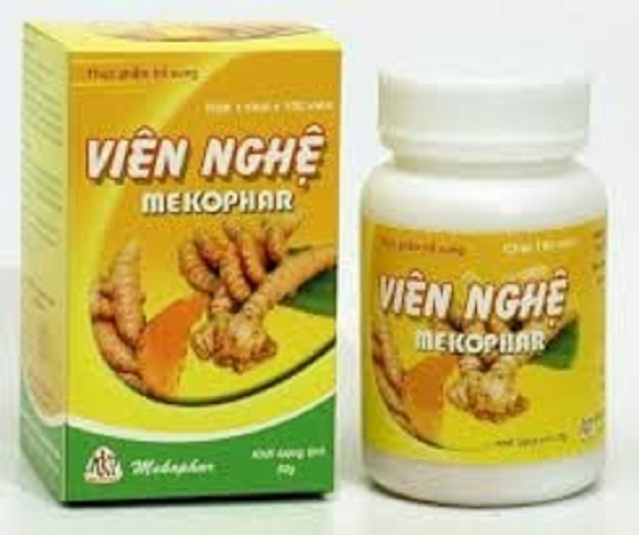 Combo 5 chai Viên nghệ Mekophar Chai 100 viên