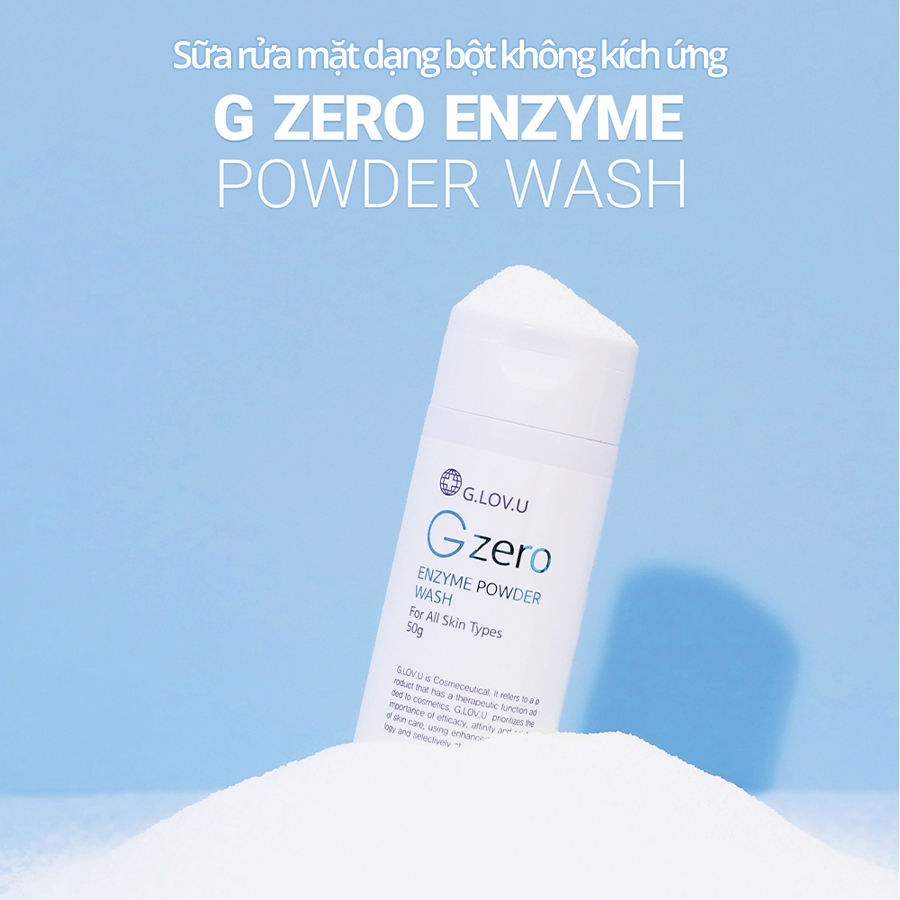 Bột rửa mặt GLOVU G Zero Enzyme Powder Wash 50g