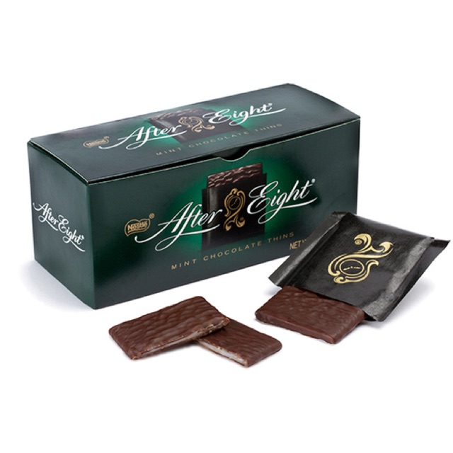 Socola đen nhân kem bạc hà After Eight.