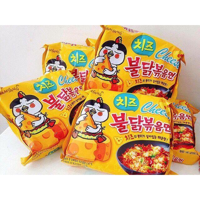 combo 5 gói Mì siêu cay phô mai SamYang Hàn Quốc ( gói 140g )