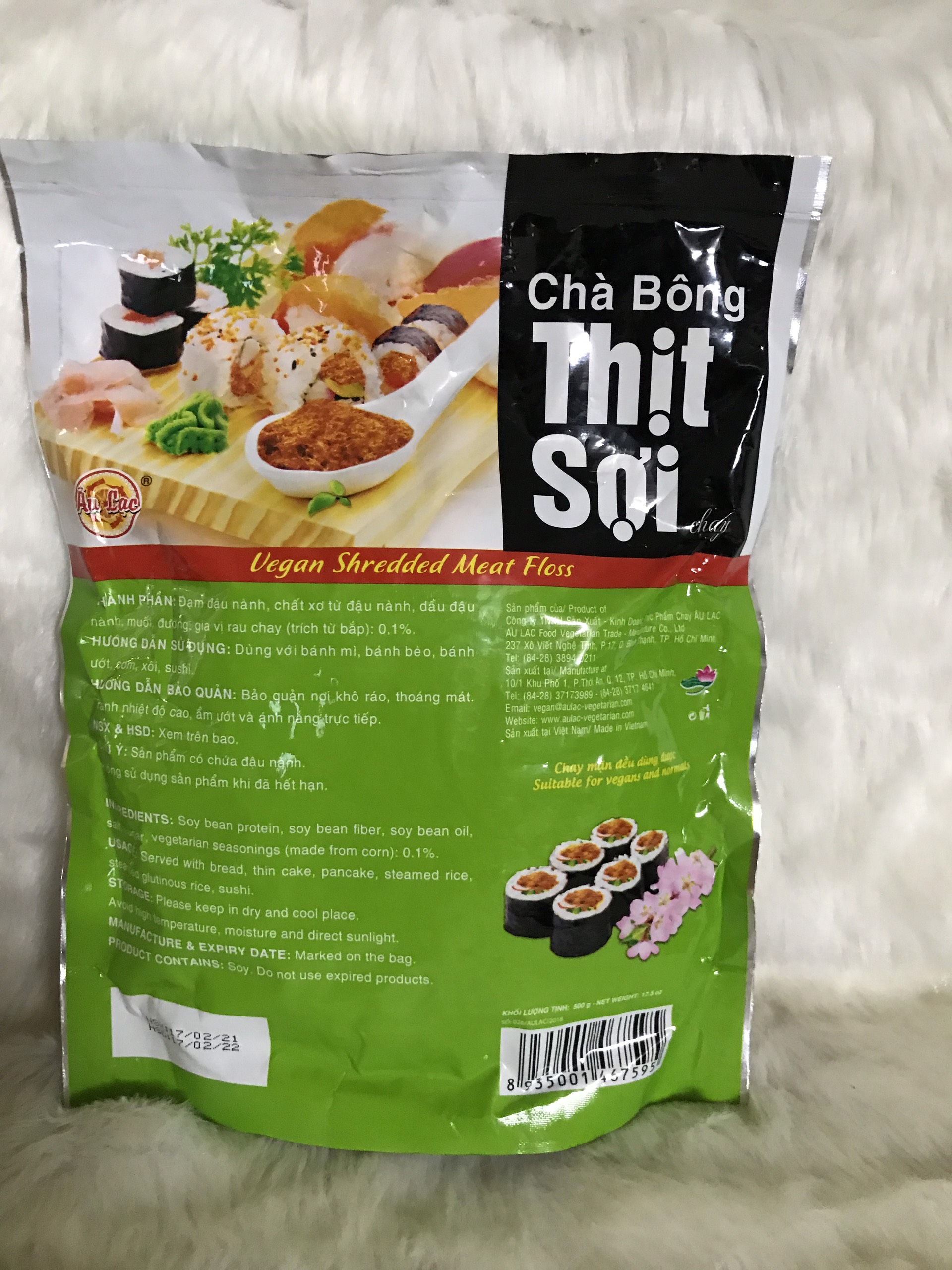 CHÀ BÔNG SỢI CHAY ÂU LẠC 500 GRAM