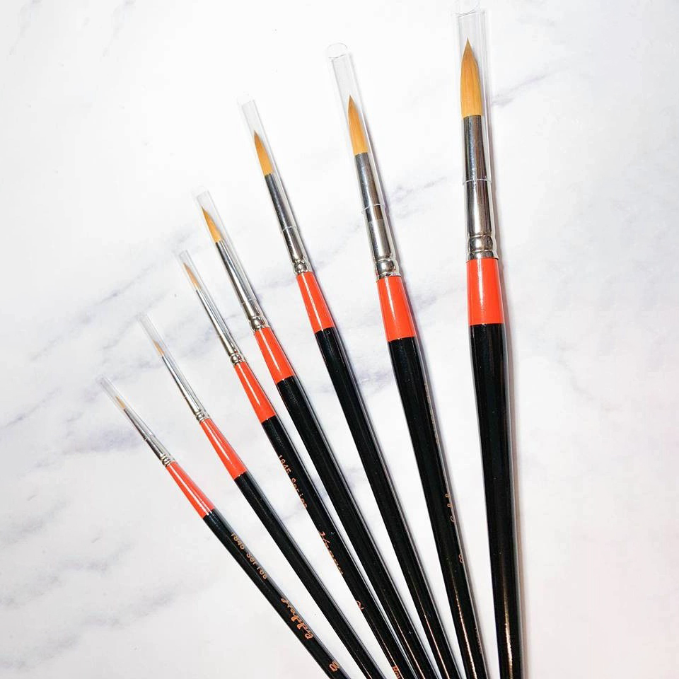 [Giao Hỏa Tốc] Cọ Vẽ Màu Nước Happy Round - 1845 Series