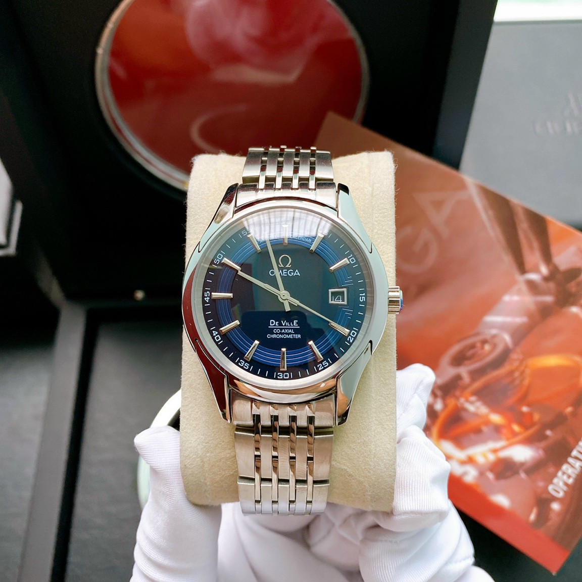 Đồng hồ nam dây kim loại 0mega De ViIIe automatic size 40mm fullbox,Đồng hồ nam chống nước,đồng hồ nam cao cấp