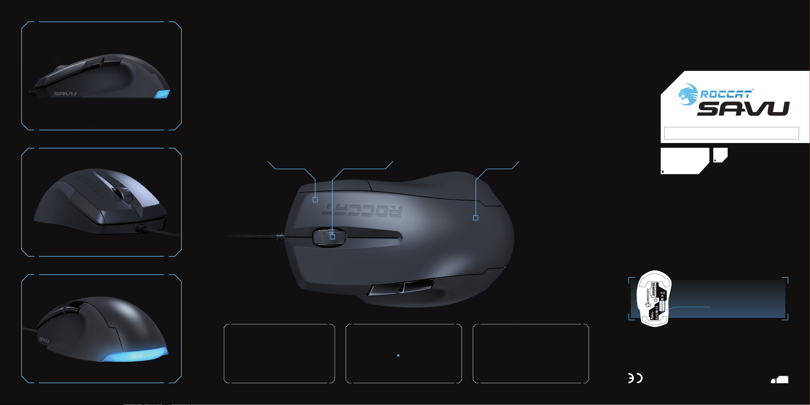 Chuột Roccat Savu (Đen)