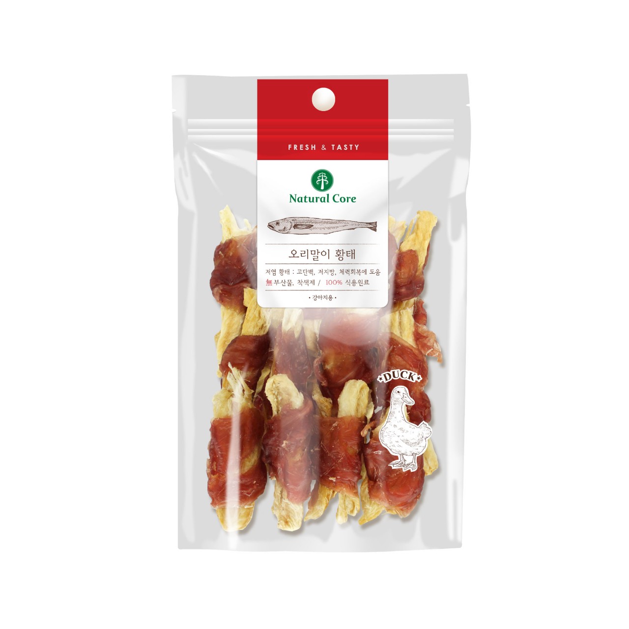 Thịt Cuộn Cá Minh Thái, Snack, Bánh Thưởng Cho Chó NATURAL CORE