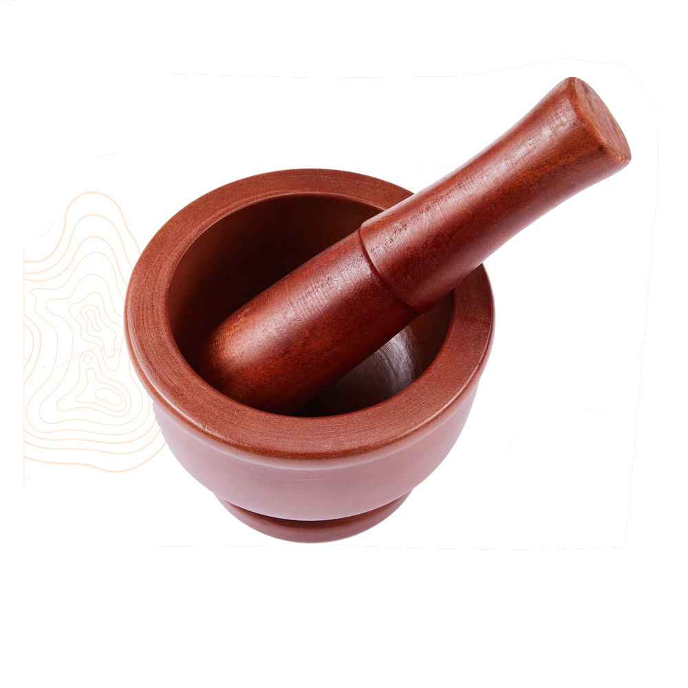 Bộ cối chày giã gia vị bằng gỗ