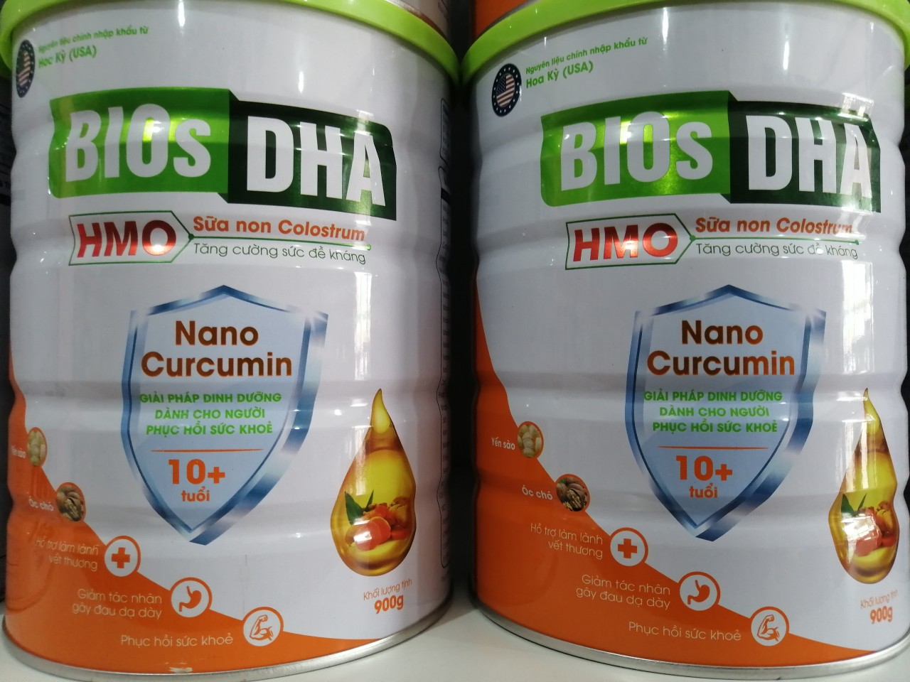 Sữa bột tinh chất nghệ mật ong 900gr BIOsDHA Nano Curcumin