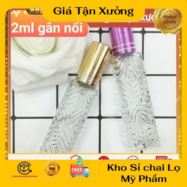[Combo 3sp]  Lọ chiết nước hoa 12ml gân nổi đựng dầu thơm