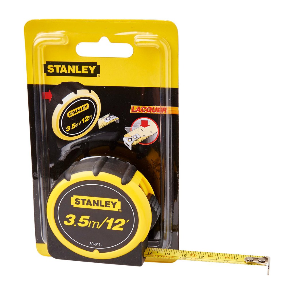 Thước cuộn bọc cao su 3m stanley stht36193 - chính hãng - siêu thị đồ nghề