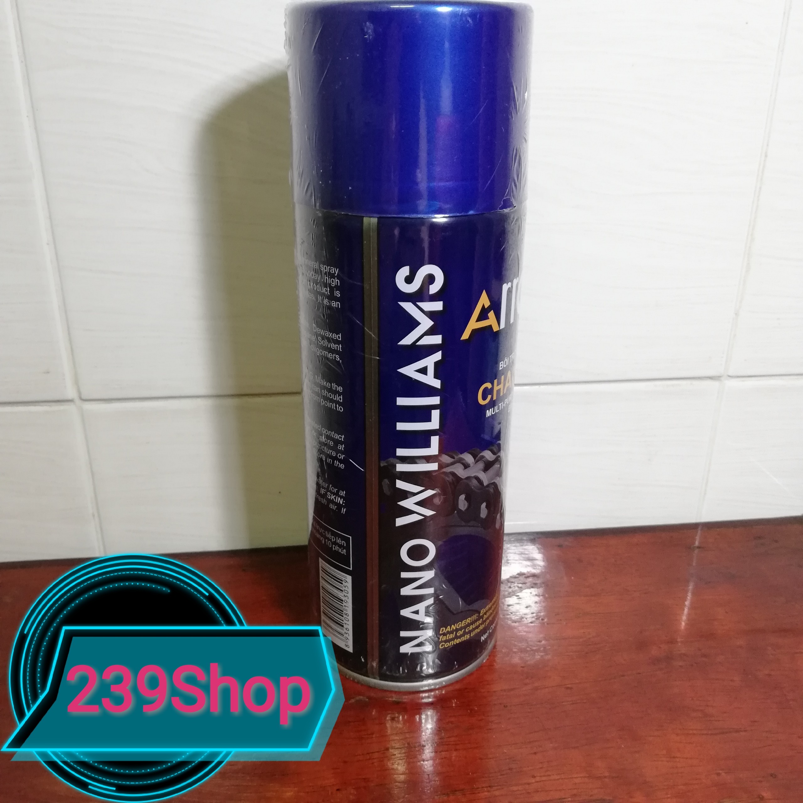 Chai xịt bôi trơn sên ARROW Chain Lube 400ML