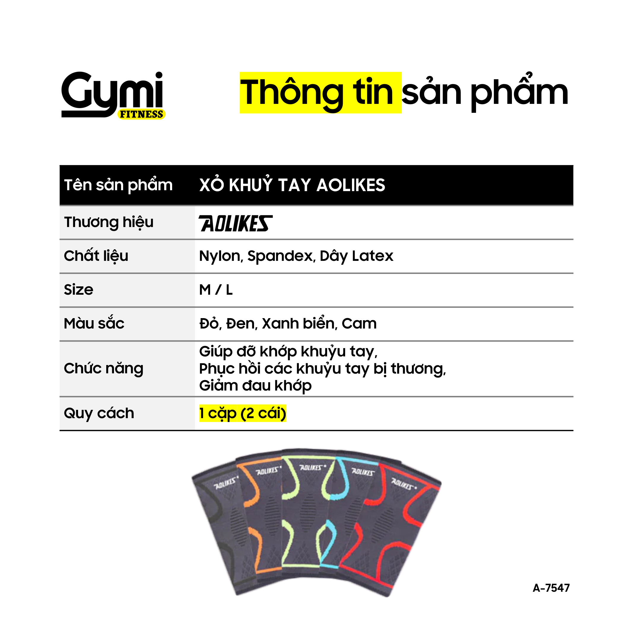 Xỏ Khuỷu Tay Aolikes A-7547