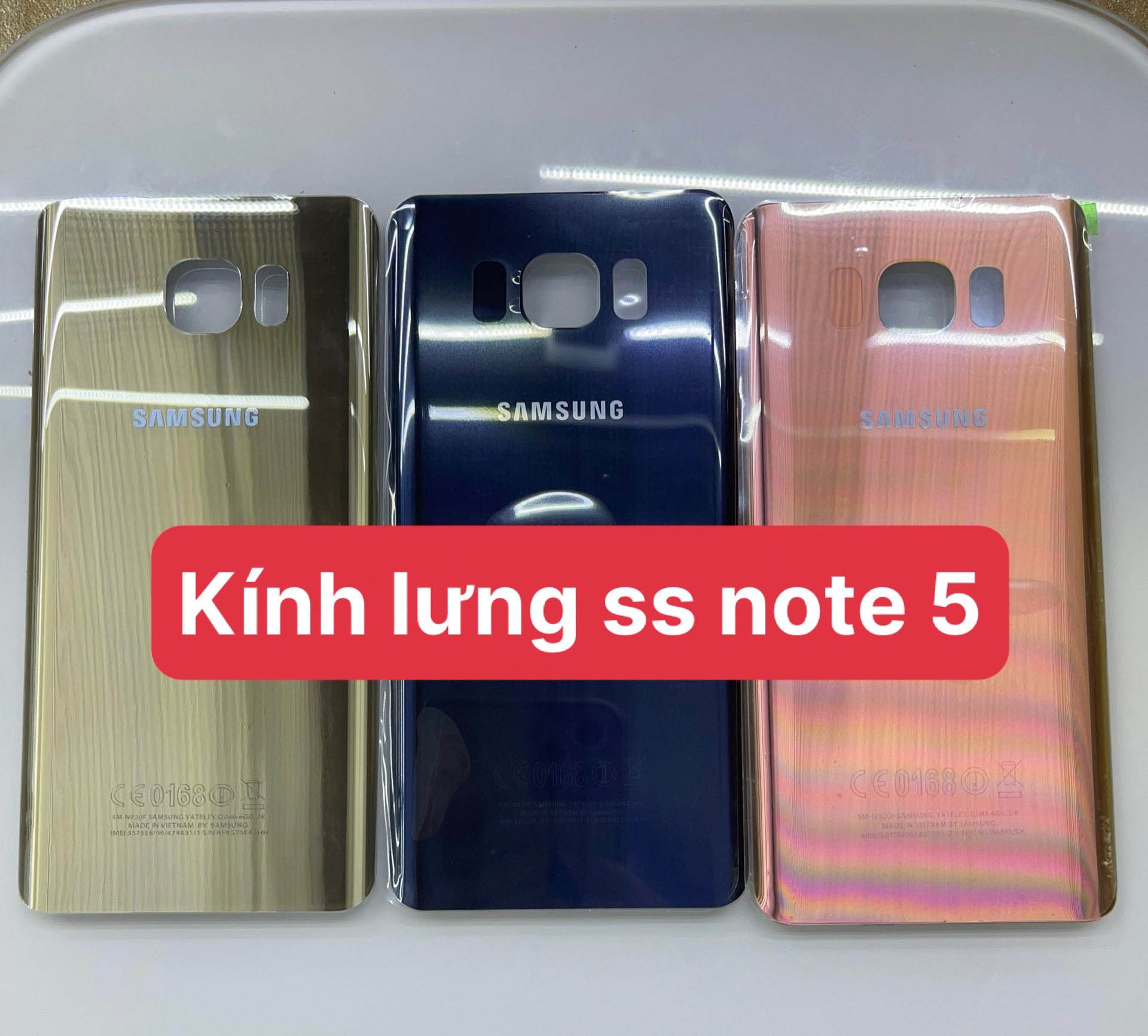 kính lưng zin( nắp lưng sau) sam sung note 5