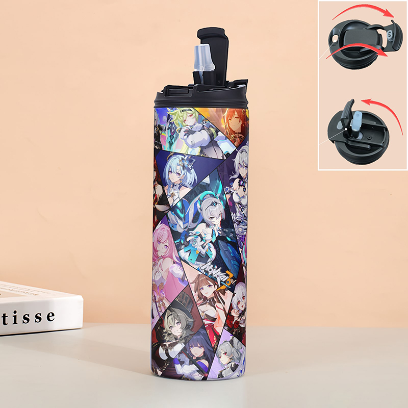 Bình giữ nhiệt honkai impact 3 lõi inox chống gỉ