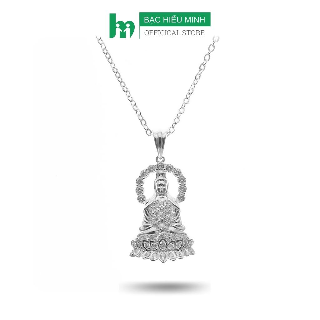 Vòng Cổ Nữ Dây Chuyền Bạc Nữ - Phật Bà Quan Thế Âm Bồ Tát BẠC HIỂU MINH DMD275
