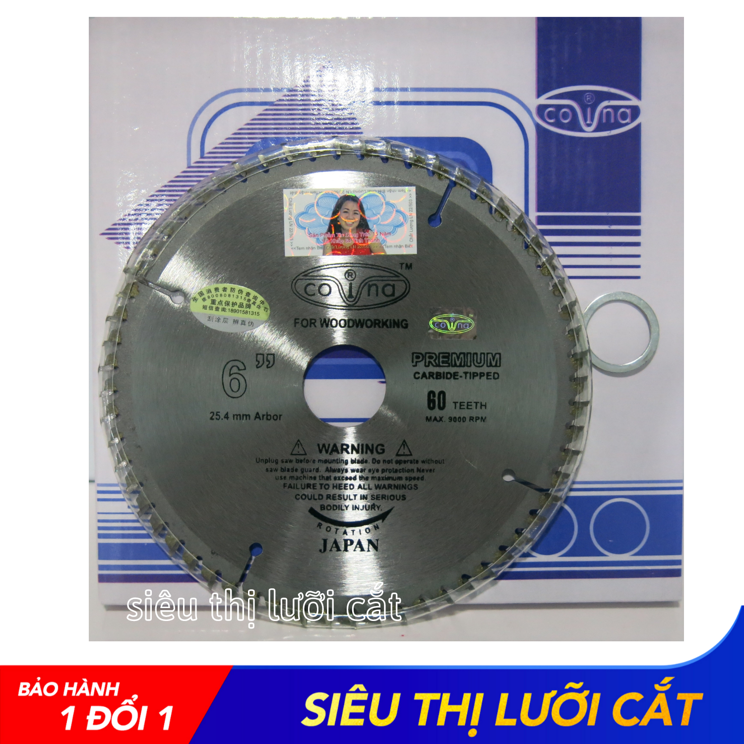 Lưỡi Cắt Gỗ Covina 150-60 Răng - Cắt Gỗ Siêu Bén, Siêu Bền