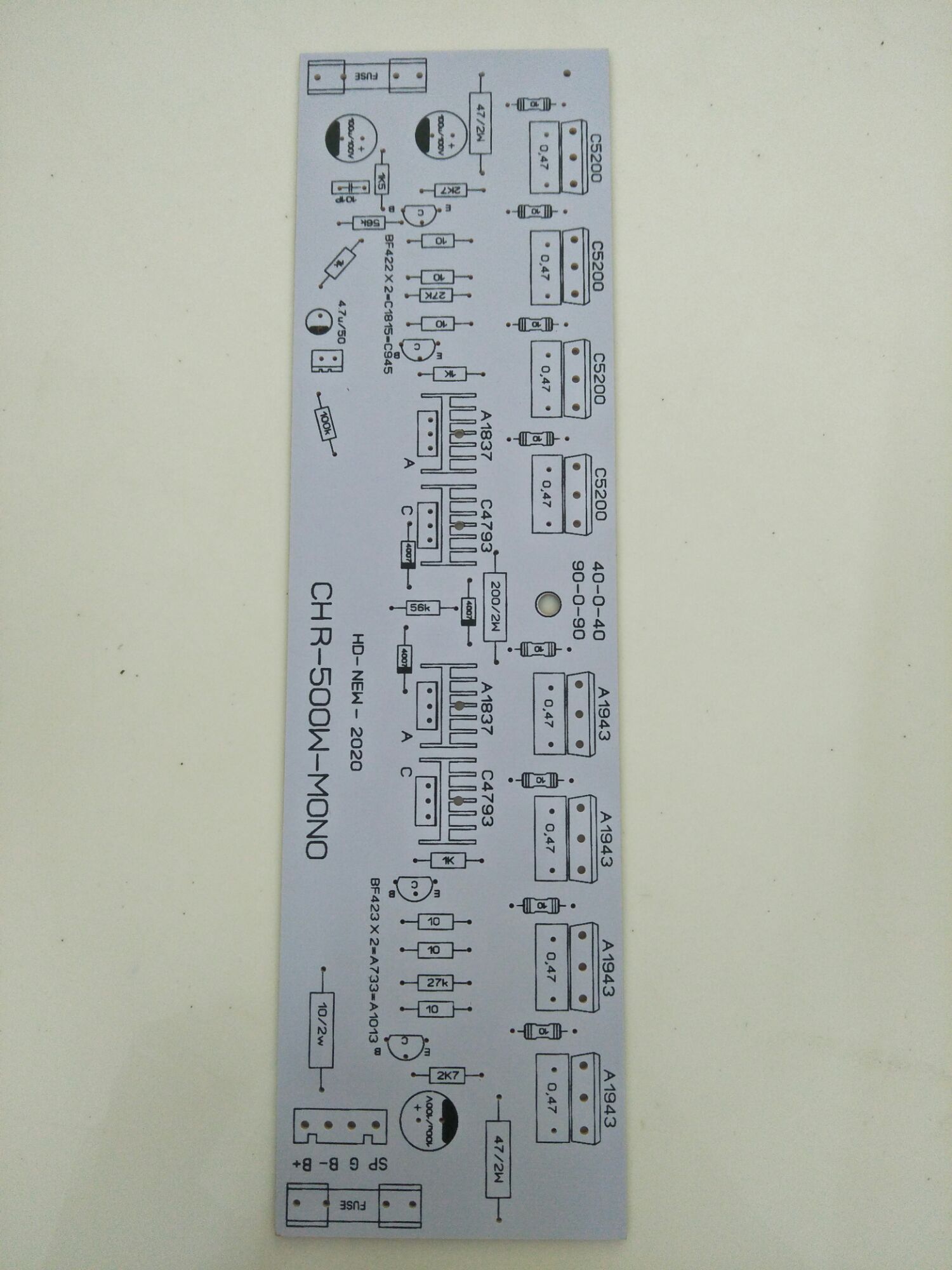 pcb 8 sò 1 kênh sợi thuỷ tinh cao cấp ( giá bán theo cặp pcb)