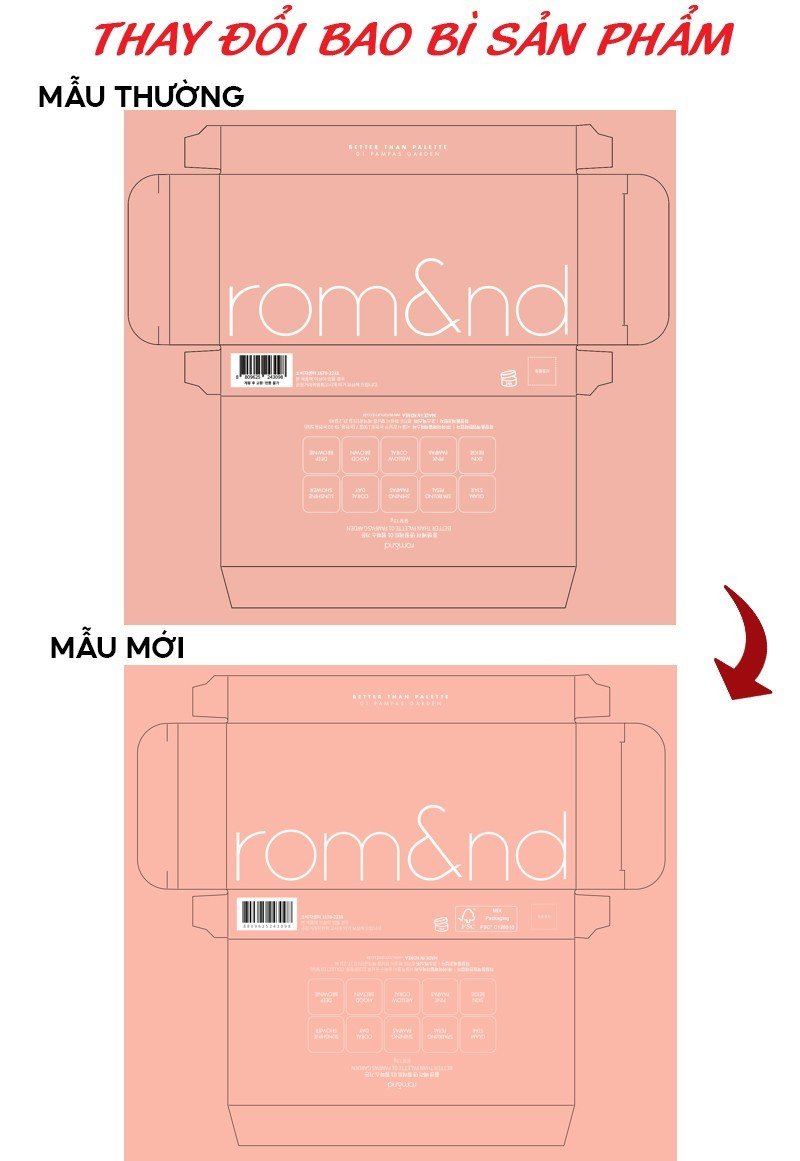 Bảng Phấn Mắt 10 Màu Lấp Lánh Romand Better Than Eye Palette