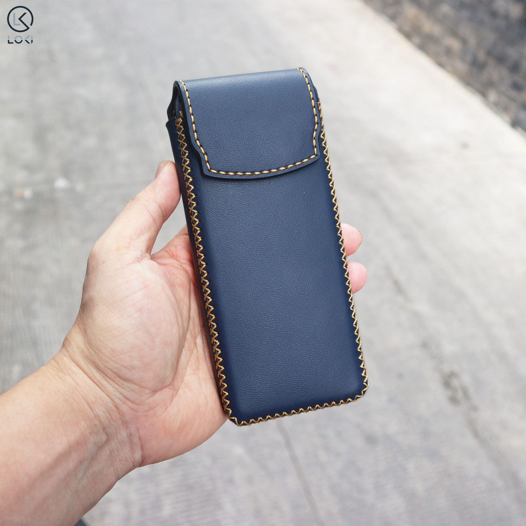 Bao da đựng máy gập Samsung Galaxy Fold  4 | 5 | 6 | 7 | Huawei | Honor | Oppo dạng đứng - Manory Leather