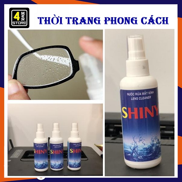 [HCM]⚡ New ⚡ Dung Dịch Vệ Sinh Kính Mắt Shiny - Nước Rửa Kính Dạng Xịt - Tiện Dụng