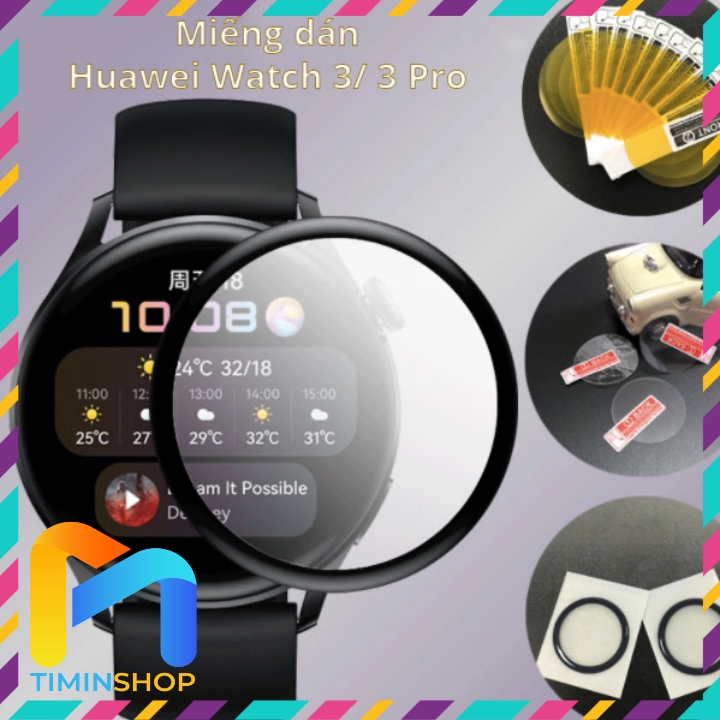 Miếng dán cho Huawei Watch 3/ 3 Pro - trong suốt