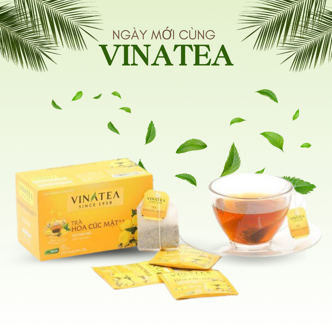 TRÀ VINATEA HOA CÚC MẬT ++ TÚI LỌC 40G