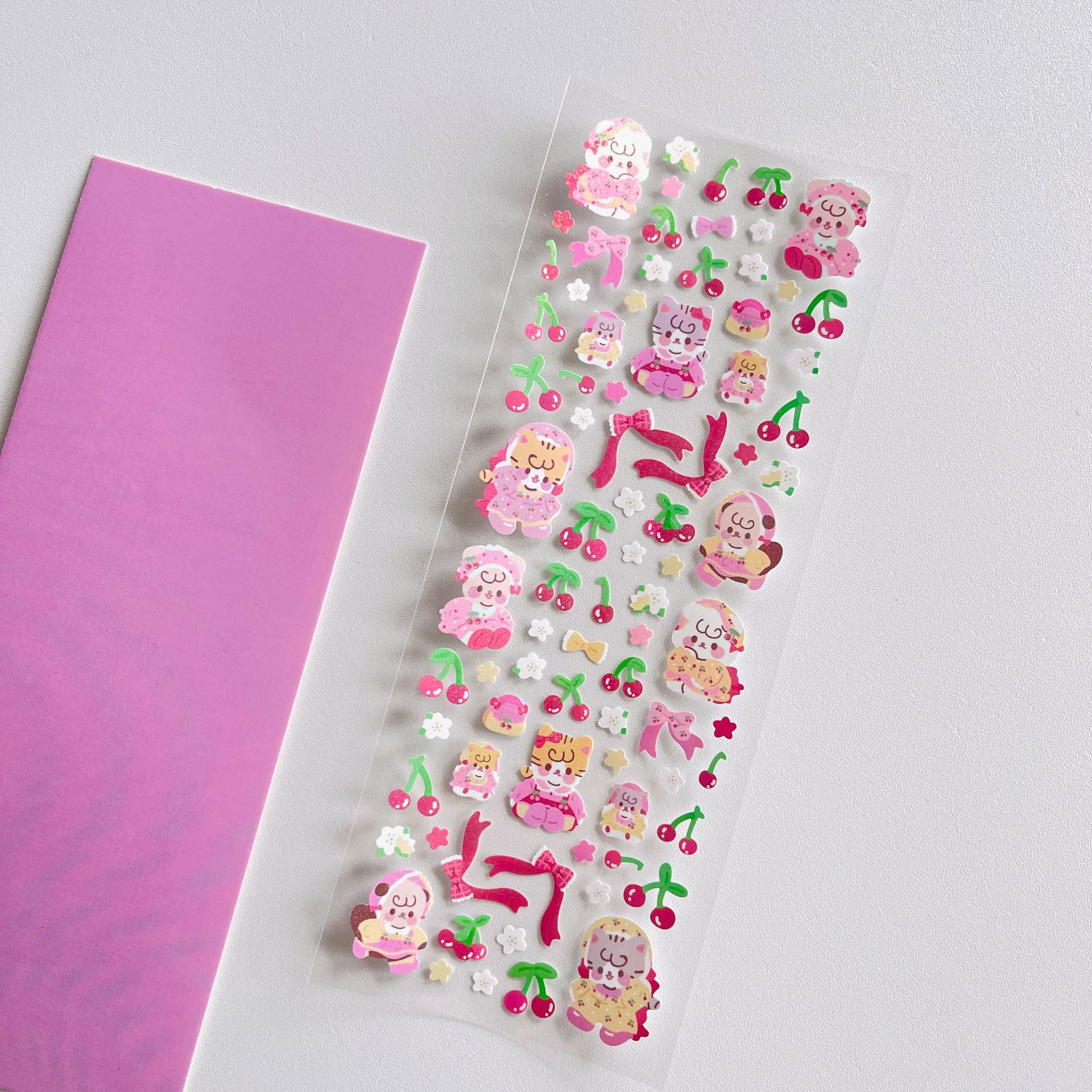 Tấm sticker PVC làng động vật dễ thương