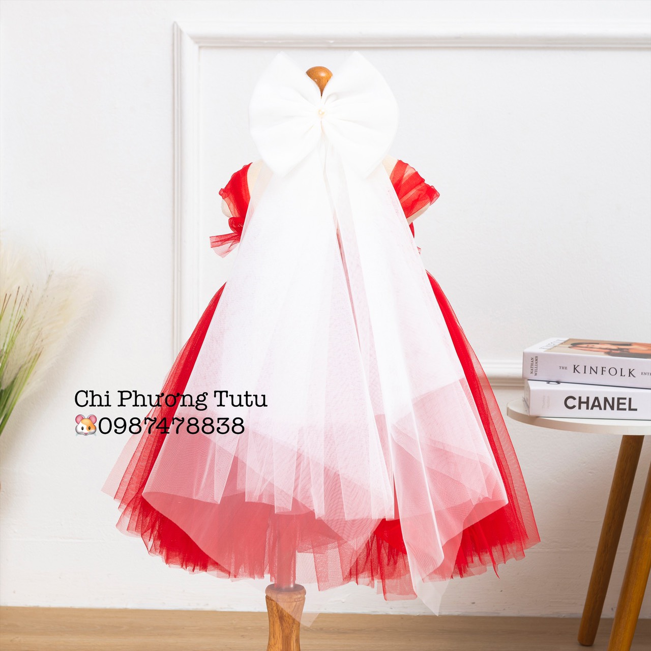 Lúp đầu cô dâu xinh xắn cho bé yêu