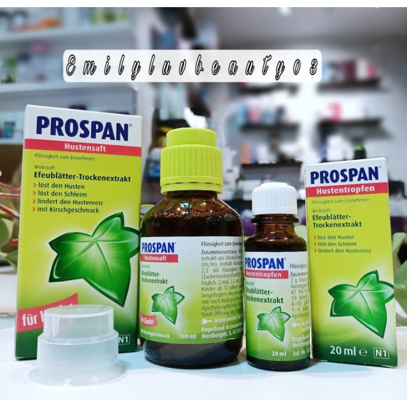 Siro ho cho bé cưng 20ml/100ml Prospan Đức