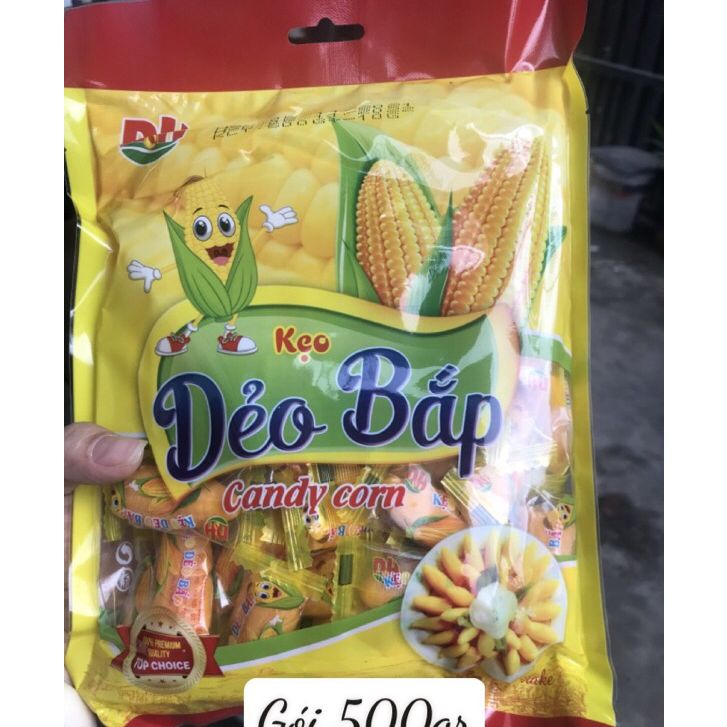 Kẹo dẻo bắp dai giòn túi 500gram