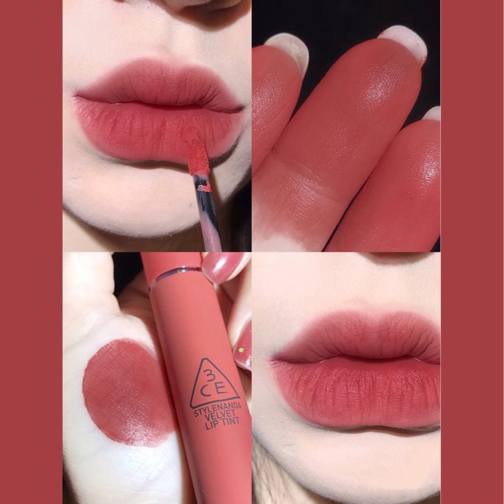 Son kem lì 3CE mềm môi tôn da Velvet Lip Tint BITTER HOUR 3CE006